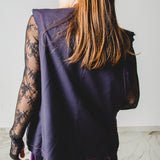 400 ARMANI double-breasted grey jacket with silver rhinestones in pure lightweight virgin wool with rhinestone illustration and colours - Size 50