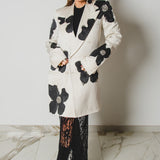400 ARMANI double-breasted grey jacket with silver rhinestones in pure lightweight virgin wool with rhinestone illustration and colours - Size 50