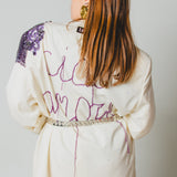 400 ARMANI double-breasted grey jacket with silver rhinestones in pure lightweight virgin wool with rhinestone illustration and colours - Size 50