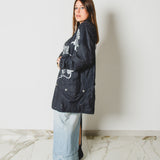 400 ARMANI double-breasted grey jacket with silver rhinestones in pure lightweight virgin wool with rhinestone illustration and colours - Size 50
