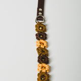 6 - PET À PORTER – FLOWER POWER | Collare artigianale paracord e biotane cioccolato e miele