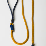 7 - PET À PORTER – MUSTARD BLUE | Guinzaglio artigianale
