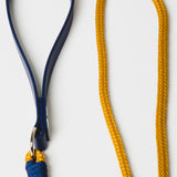 7 - PET À PORTER – MUSTARD BLUE | Guinzaglio artigianale