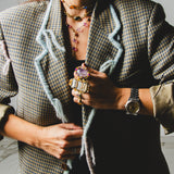 726- Giacca Vintage in Pura Lana con Ricami a Mano – One of a Kind Tg 50