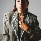 726- Giacca Vintage in Pura Lana con Ricami a Mano – One of a Kind Tg 50
