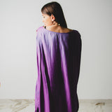 73 ROBI dress - Vestito sartoriale ampio con chiusura multiposizione in viscosa cangiante - pezzo unico