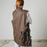400 ARMANI double-breasted grey jacket with silver rhinestones in pure lightweight virgin wool with rhinestone illustration and colours - Size 50