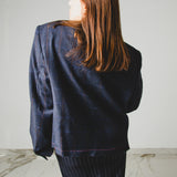 400 ARMANI double-breasted grey jacket with silver rhinestones in pure lightweight virgin wool with rhinestone illustration and colours - Size 50