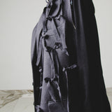 792 – GREY BOWS | Gilet Vintage Grigio Gessato in Pura Lana Vergine con Fiocchi – Tg. 60