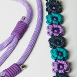 8 - PET À PORTER – VIOLET BLOOM | Collare artigianale