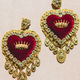 Body necklace with cascading chains - in gold-colored steel