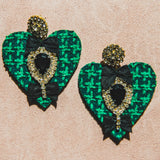 Body necklace with cascading chains - in gold-colored steel