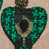 Body necklace with cascading chains - in gold-colored steel