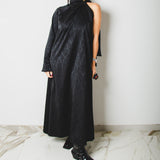 Opera dress - vestito ampio monospalla in Jacquard Nero – Pezzo Unico