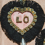 Body necklace with cascading chains - in gold-colored steel