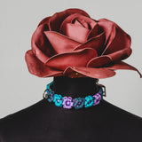 8 - PET À PORTER – VIOLET BLOOM | Collare artigianale