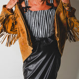 Semi-transparent tailored Margot shirt with geometric pattern