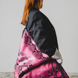 8 - NOMAD PINK PYTHON – Borsa Maxi Reversibile in Pelle Stampa Pitonata Rosa e Nera e Pelle Nera