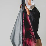 8 - NOMAD PINK PYTHON – Borsa Maxi Reversibile in Pelle Stampa Pitonata Rosa e Nera e Pelle Nera