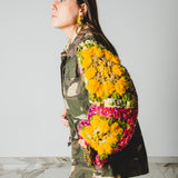9 - WILD BLOOM – Giacca Remade Camouflage con Maniche Handmade M/L